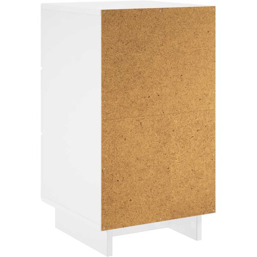  Noćni ormar 2 pcs Bijela visokog sjaja 33,5 x 34,5 x 60 cm Slike