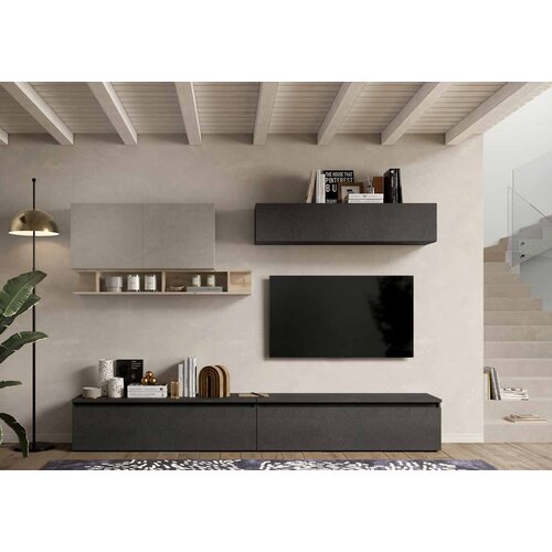 LC Mobili Elegantna TV komoda u glini, hrastu i lavi INFINITY 2.0 900027-AGKLV Slike