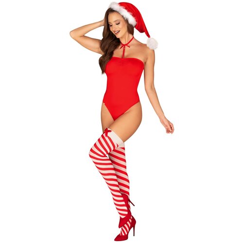 Obsessive Božični kostum Kissmas, rdeč Cene