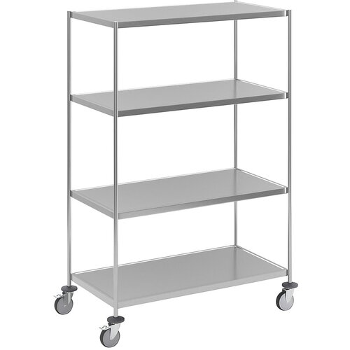 Kongamek Zvarjen nivojski voziček iz nerjavnega jekla, DxŠxV 1075 x 575 x 1650 mm, 4 nivoji Cene