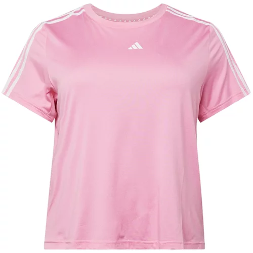 Adidas Tehnička sportska majica 'Essentials' roza / bijela