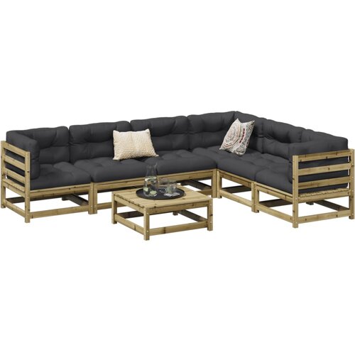 vidaXL 7-dijelni set vrtnih sofa od impregnirane borovine Cene
