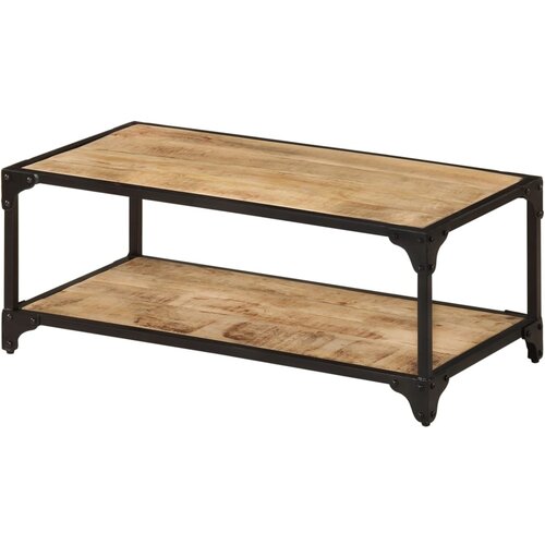  Stolić za kavu 90 x 45 x 35 cm od masivnog grubog drva manga Cene