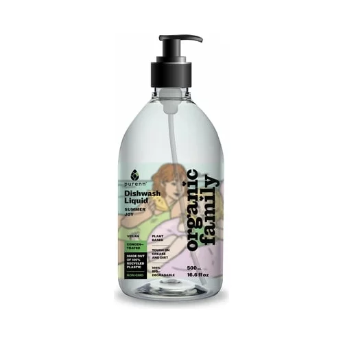 purenn organic family detergent za posodo, Summer Song - 500 ml