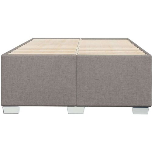 VidaXL Okvir kreveta Taupe 120x190 cm Tkanina Slike