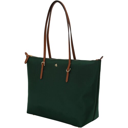 Polo Ralph Lauren Nakupovalna torba &amp;#039;KEATON&amp;#039; konjak / temno zelena Slike
