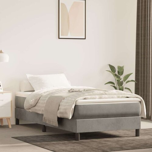 Madrac s oprugama svjetlosivi 90x220x20 cm bar&amp;scaron;unasti Slike