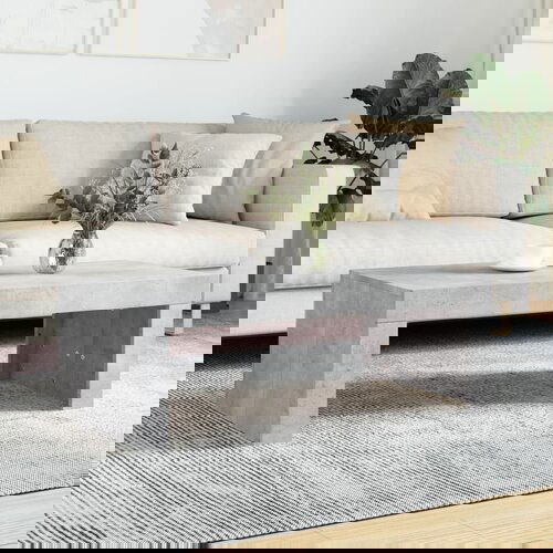 VidaXL Stolić za kavu boja betona 102x50x36 cm konstruirano drvo Slike