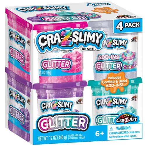 Cra-z-art slime bleščice v škatli 4 kos Cene