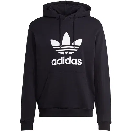 Adidas Sweater majica 'Adicolor Classics Trefoil' tamno plava / bijela