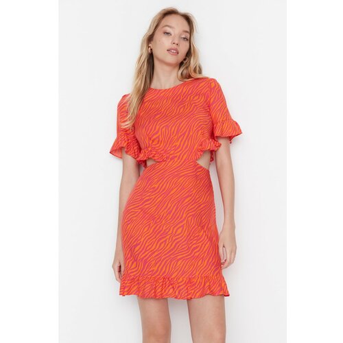 Trendyol Orange Cut Out Detailed Dress Slike