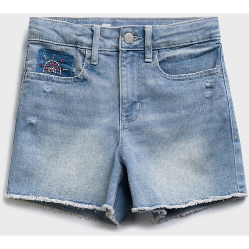 GAP Children's Denim Shorts Hr Shortie - Lt Palm Emb - Girls Cene