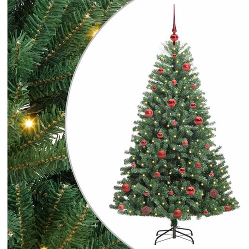vidaXL Umetno Zložljivo Božično Drevo Zelena 150 cm PVC in kovina, (5000066556) Cene