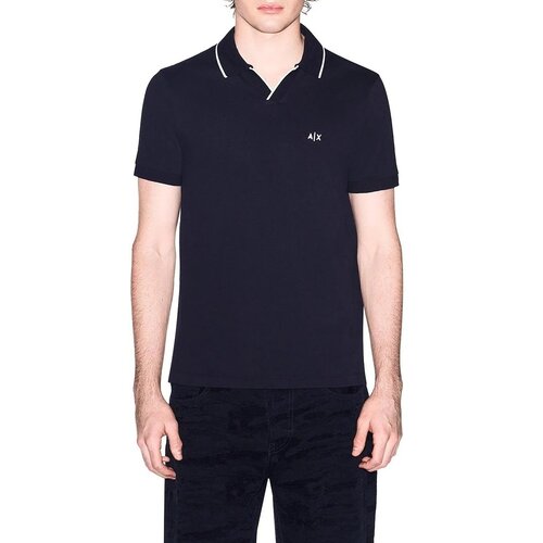EAX Polo majice kratki rokavi XM002401AF10366 Modra Slike