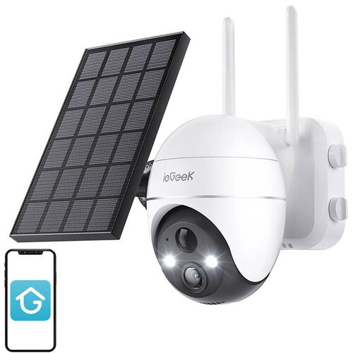 IEGeek ZS-GX4S 5MP WiFi vanjska kamera sa solarnim panelom, bijela Cijene