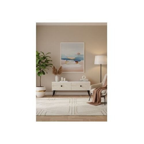 Hanah home tv polica mona 120 white travertine Cene