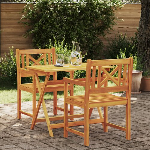 VidaXL vrtnarski stoli 2 kosi 56x56x90 cm iz trdnega lesa akacije Slike