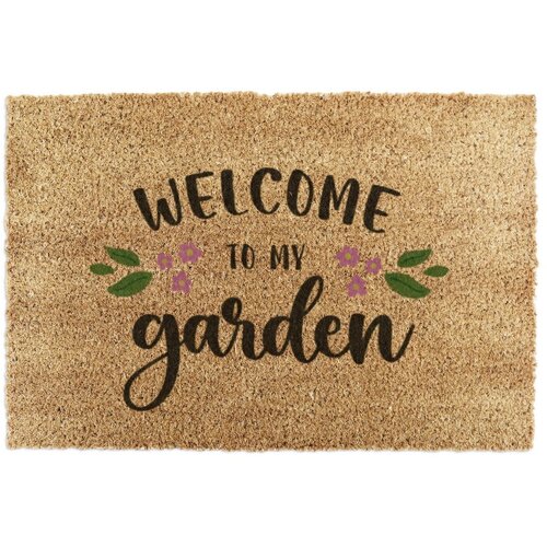 Artsy Doormats Otirač od kokosovih vlakana 40x60 cm Welcome to My Garden &amp;ndash; Slike