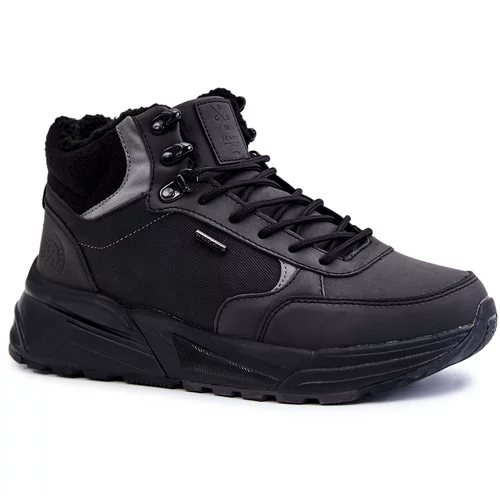 Kesi Men's Warm Trekking Shoes Cross Jeans KK1R4031C Black