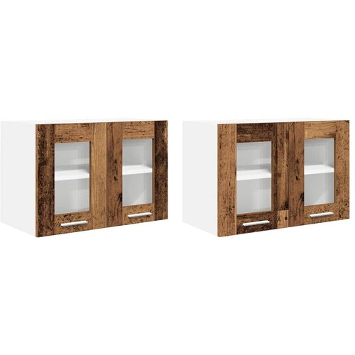  ormarić s pohranom 2 pcs Staro drvo 60 x 31 x 40 cm Slike