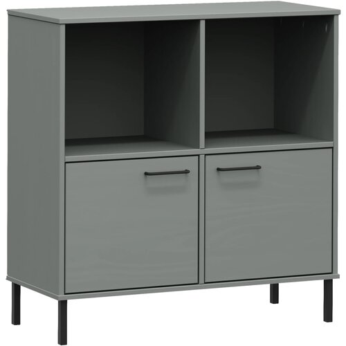 Maison Chic Knjižna omara - Knjižni regal z nogami siva 90x35x90,5 cm trden les OSLO, (21725465) Cene
