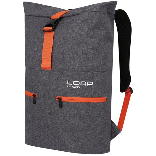 LOAP City backpack SPOTT Grey/Orange Slike