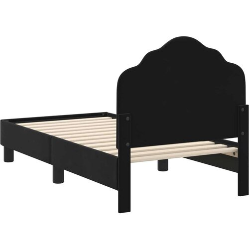  Okvir kreveta za malu djecu s naslonom Crna 70 x 140 cm Bar&amp;scaron;un Slike