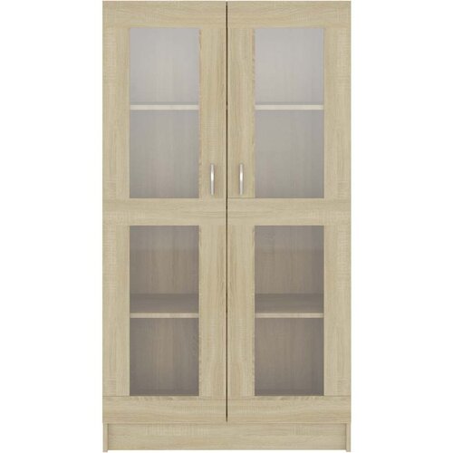  Vitrina boja hrasta sonome 82,5x30,5x150 cm konstruirano drvo Slike
