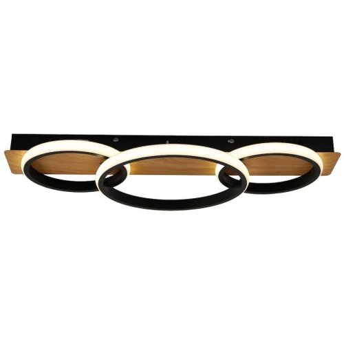  LED plafonsko svetlo ROWENA LED/18W/230V crna/braon Slike
