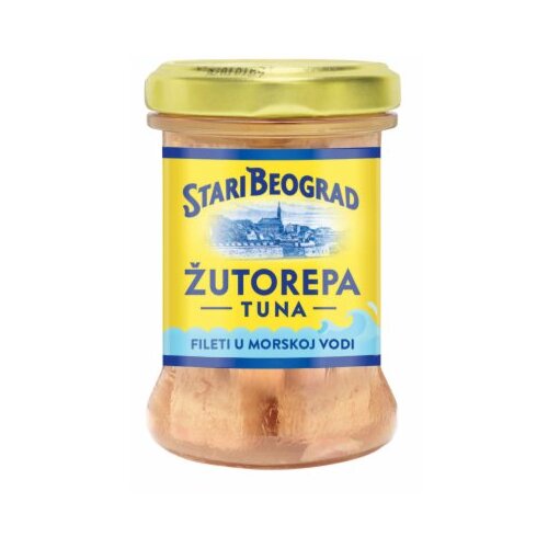 Stari Beograd tuna fileti u morskoj vodi žutorepa 200G tegla Slike