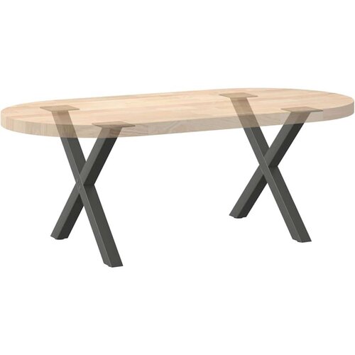  Noge za stolić u obliku slova X 2 kom antracit 60x(42-43) cm Slike