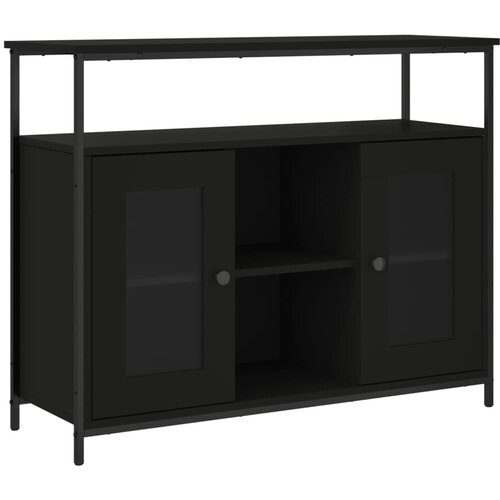 Maison Chic Komoda - Predalnik črna 100x35x80 cm inženirski les, (21716103) Slike