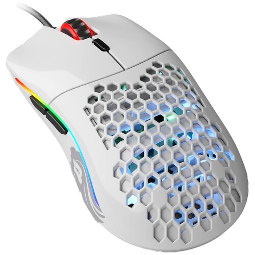 Glorius Mi&amp;scaron; gaming Race D RGB GD-GWHITE glossy white Slike