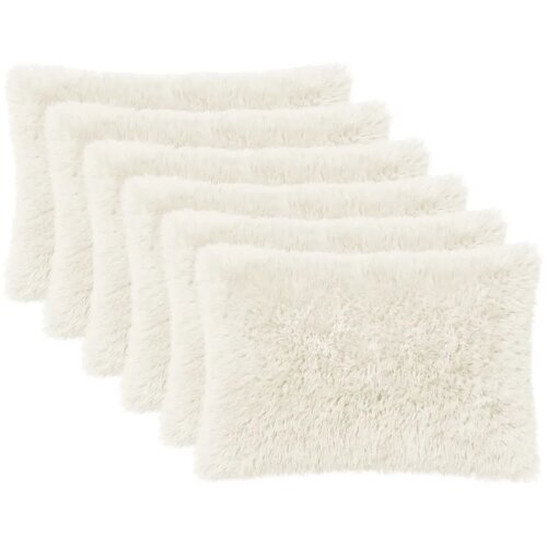  Presvlaka za jastuk 6 pcs HEERLEN Bijela 40 x 60 cm PV flis - Bijela 40 x 60 cm 6 Slike