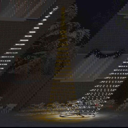 vidaXL LED božićno drvce Topla bijela 138.5 x 138.5 x 399 cm Metal Cijene