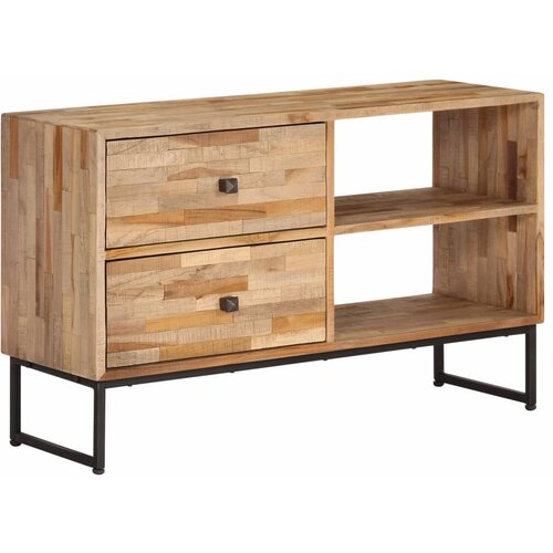 VidaXL TV omarica iz predelane tikovine 90x30x55 cm Slike