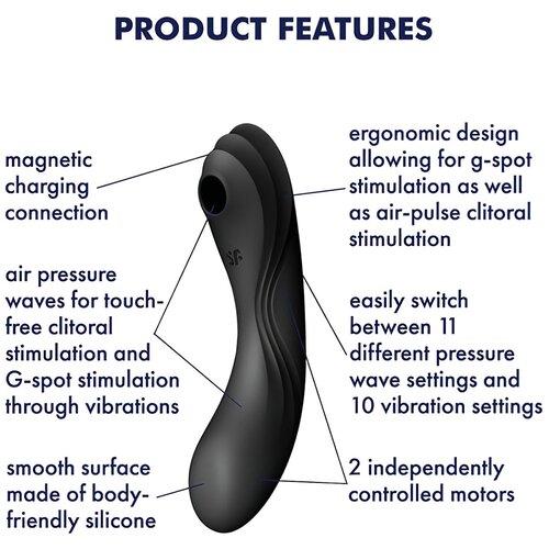 Satisfyer Curvy Trinity 4 Black Cene