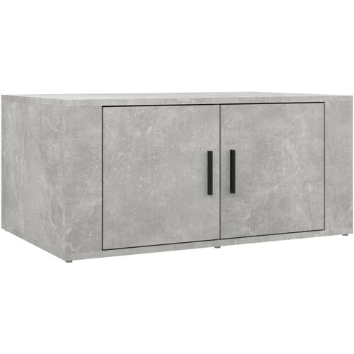 Maison Chic Klubska mizica - kavna mizica - Nizka mizica betonsko siva 80x50x36 cm inženirski les, (21754868) Cene