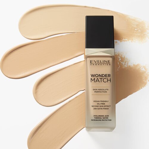 Eveline Cosmetics Wonder Match dolgoobstojni tekoči puder s hialuronsko kislino odtenek 12 Light Natural 30 ml Slike