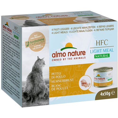 HFC Almo Nature Natural Light 4 x 50 g - Piščančje prsi Cene