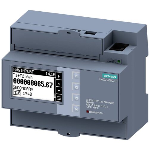 Siemens SENTRON meas.device 7KM PAC2200 CLP\, L-L:400V\, L-N:230V\,x/1A & x/5A\, DIN rail... 7KM2200-2EA00-1JB1 naprava za merjenje stroškov energijske porabe, (20638640) Cene