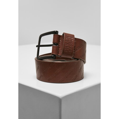 Urban Classics Allover logo strap cognac brown Slike
