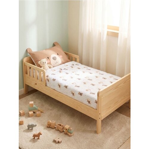 Sinsay Dječji pamučni komplet posteljine s motivom medića i plahtom Cene