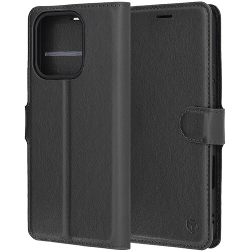 Techsuit Leather Folio preklopna maska za Honor 400 Lite &amp;ndash; crna Slike