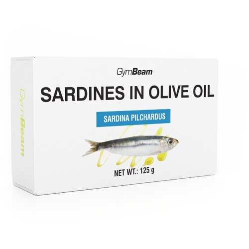 GymBeam Sardine u maslinovom ulju 10 x 125 g Slike