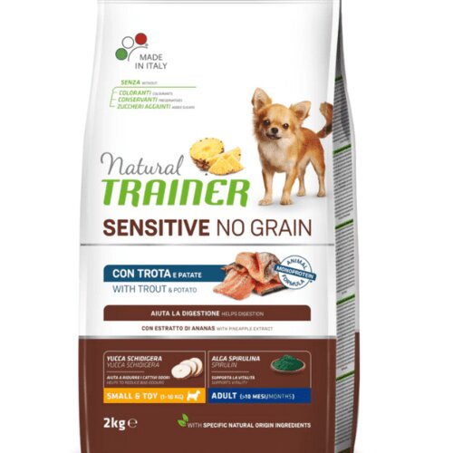 Trainer natural sensitive no grain adult mini-pastrmka - 800 g Slike