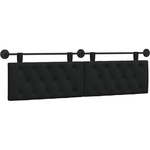  Držeće uzglavlje Zidne Crna 170 x 55 x 7 cm tkanina - Crna 160 cm bez LED Slike