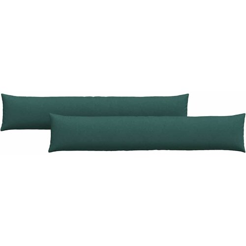  Jastučići za sofu 2 pcs Tamnozelena 200 x 40 cm tkanina Slike