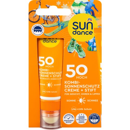 sundance Krema za sunčanje i balzam za usne SPF 50, putna veličina, 25ml+3g 1 kom Cene