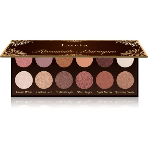 Luvia Cosmetics Romantic Baroque paleta sjenila za oči 12x1,8 g